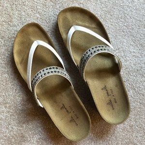 Mila Paoli Made In Italy Women’s Rhinestone Wedge Sandals